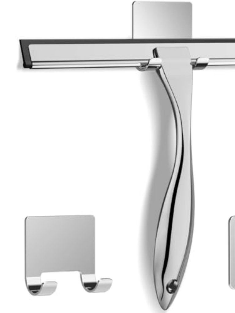 AllPurpose Stainless Steel Shower Squeegee For Shower Glass Door With 2